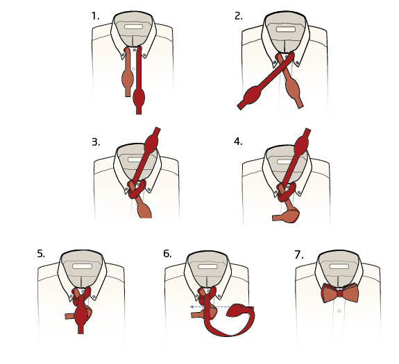 how to tie a bow tie step by step